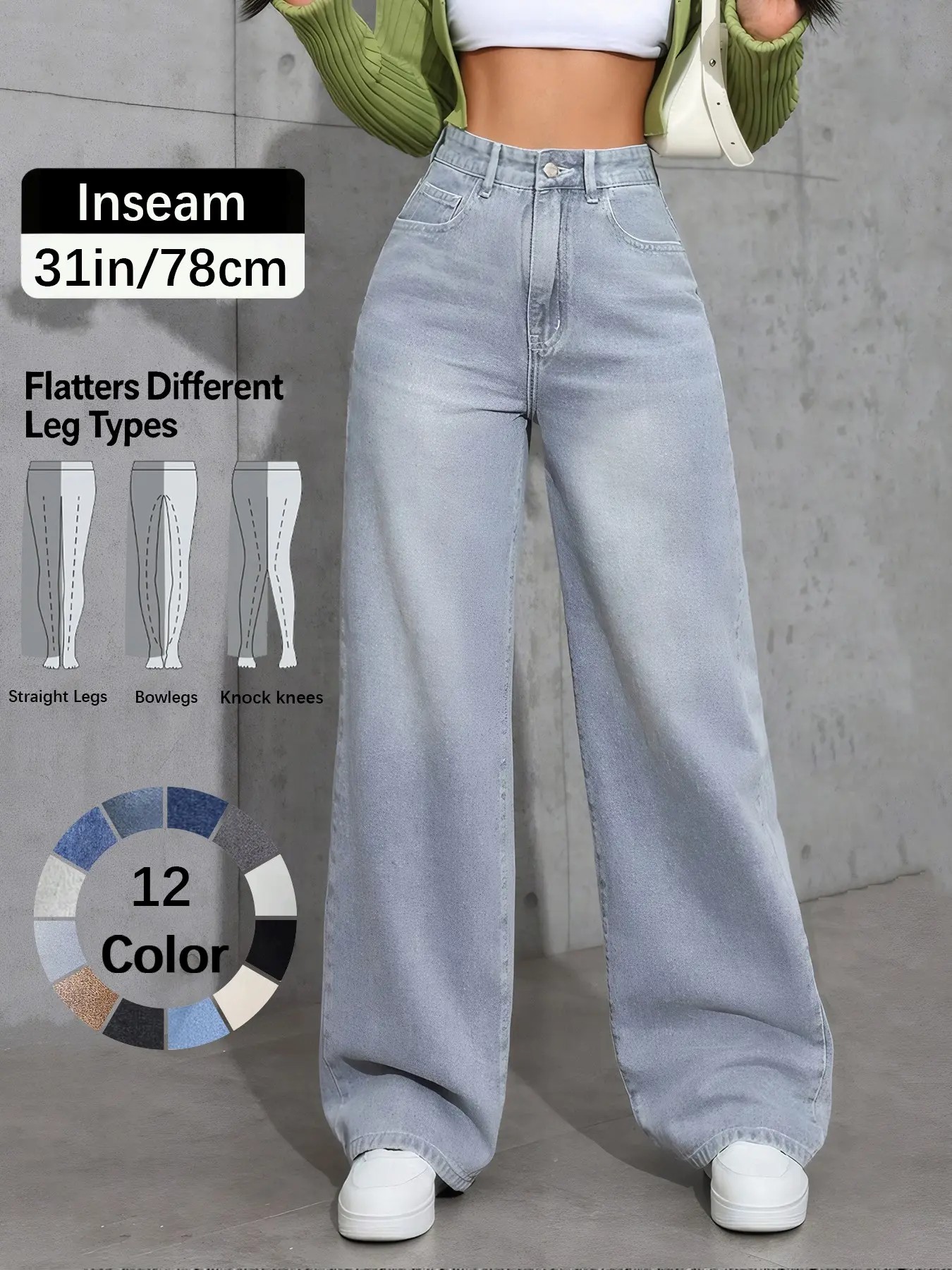 Women’s Comfort Stretch Elastic Waist Denim Jeans