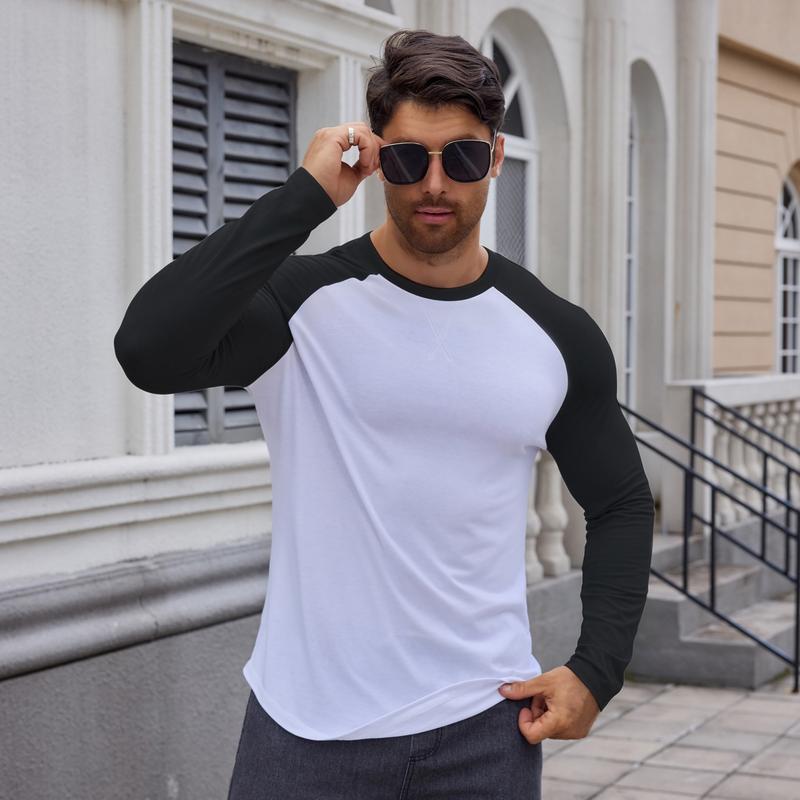 Men’s Long Sleeve Muscle Fit Longline T-Shirt