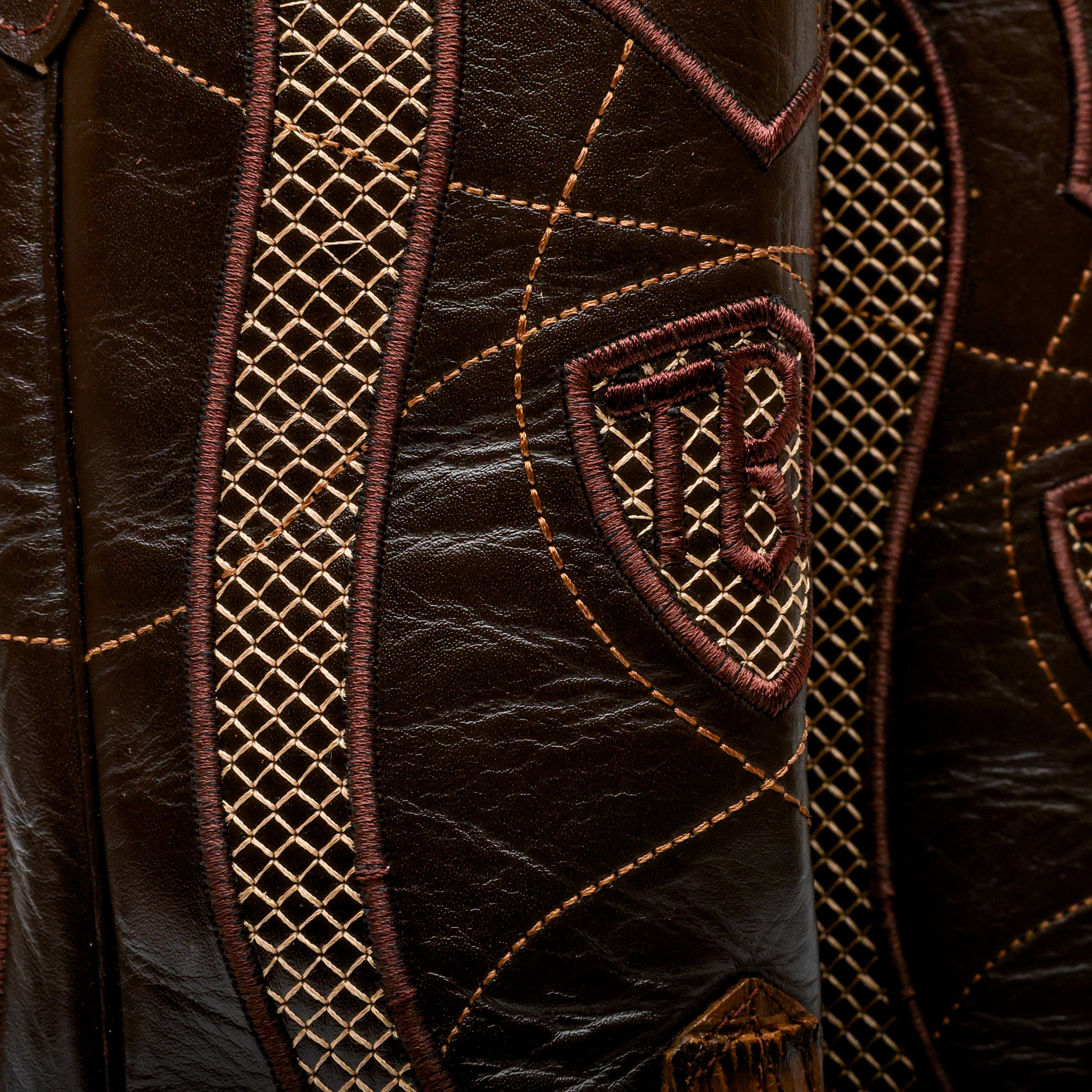 Honey Caiman Belly Leather Boots - Square Toe