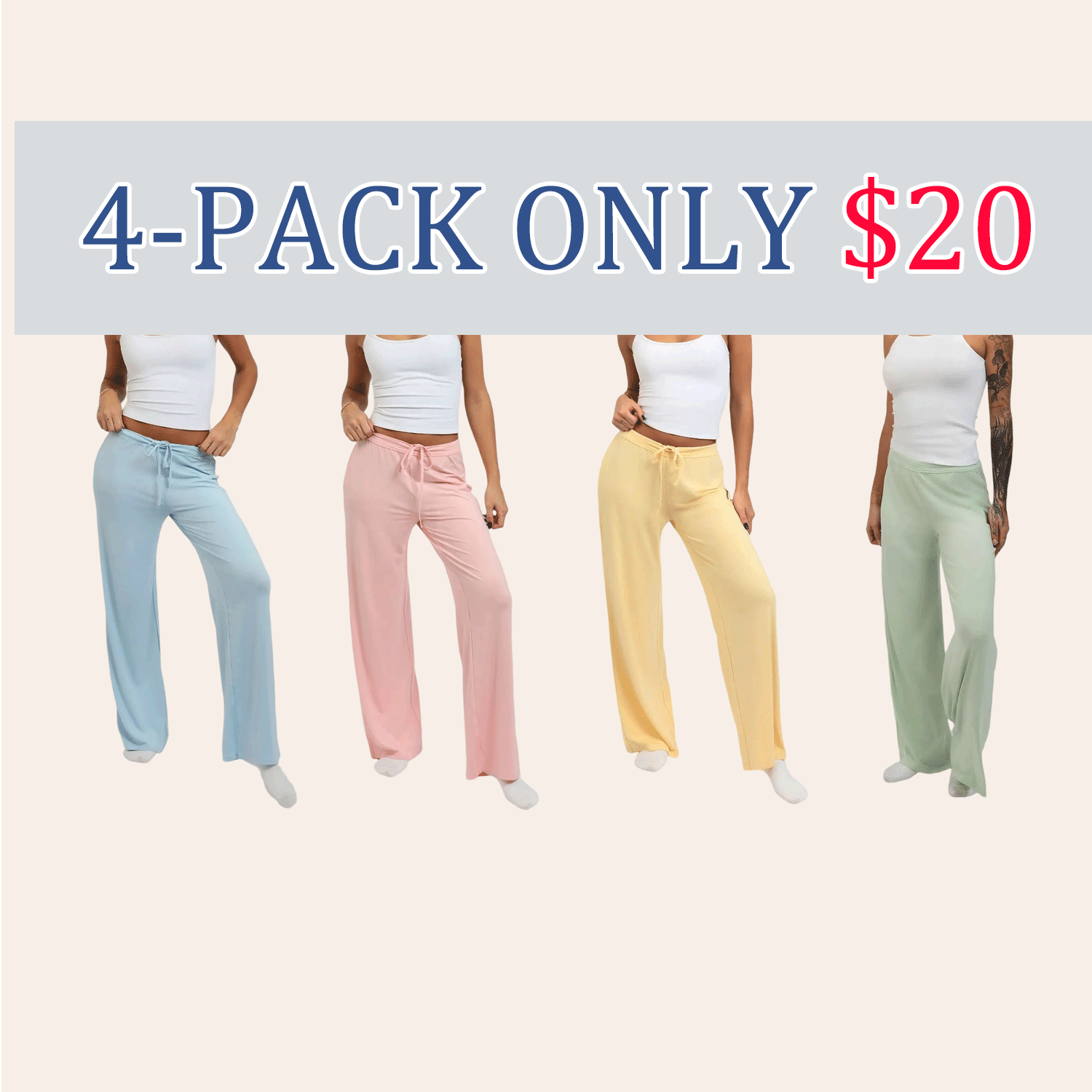 UltraSoft Cloud Lounge Pants – Relaxed Fit Drawstring Comfort