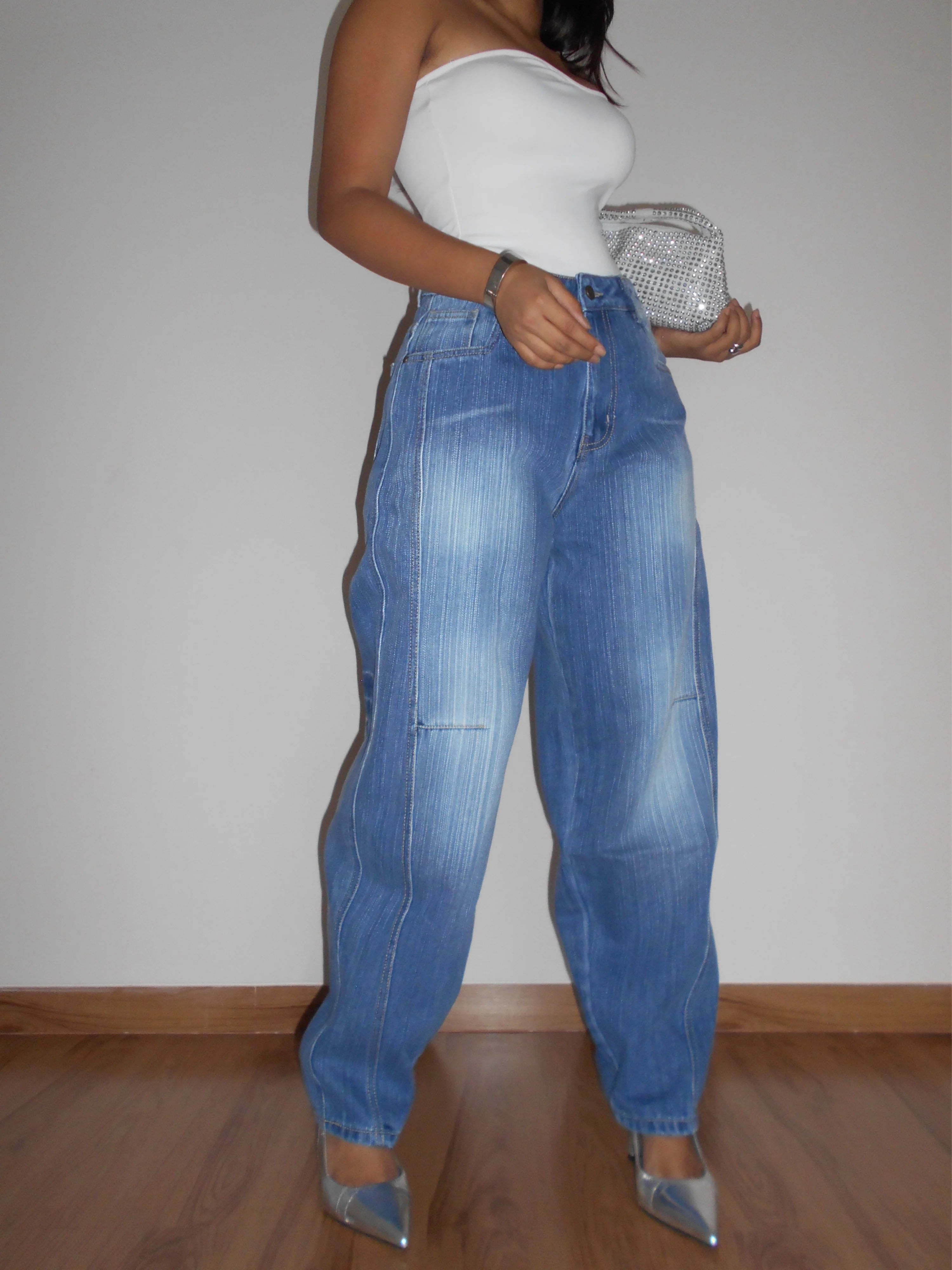 Blue Crush Slub Skater Fit Jeans