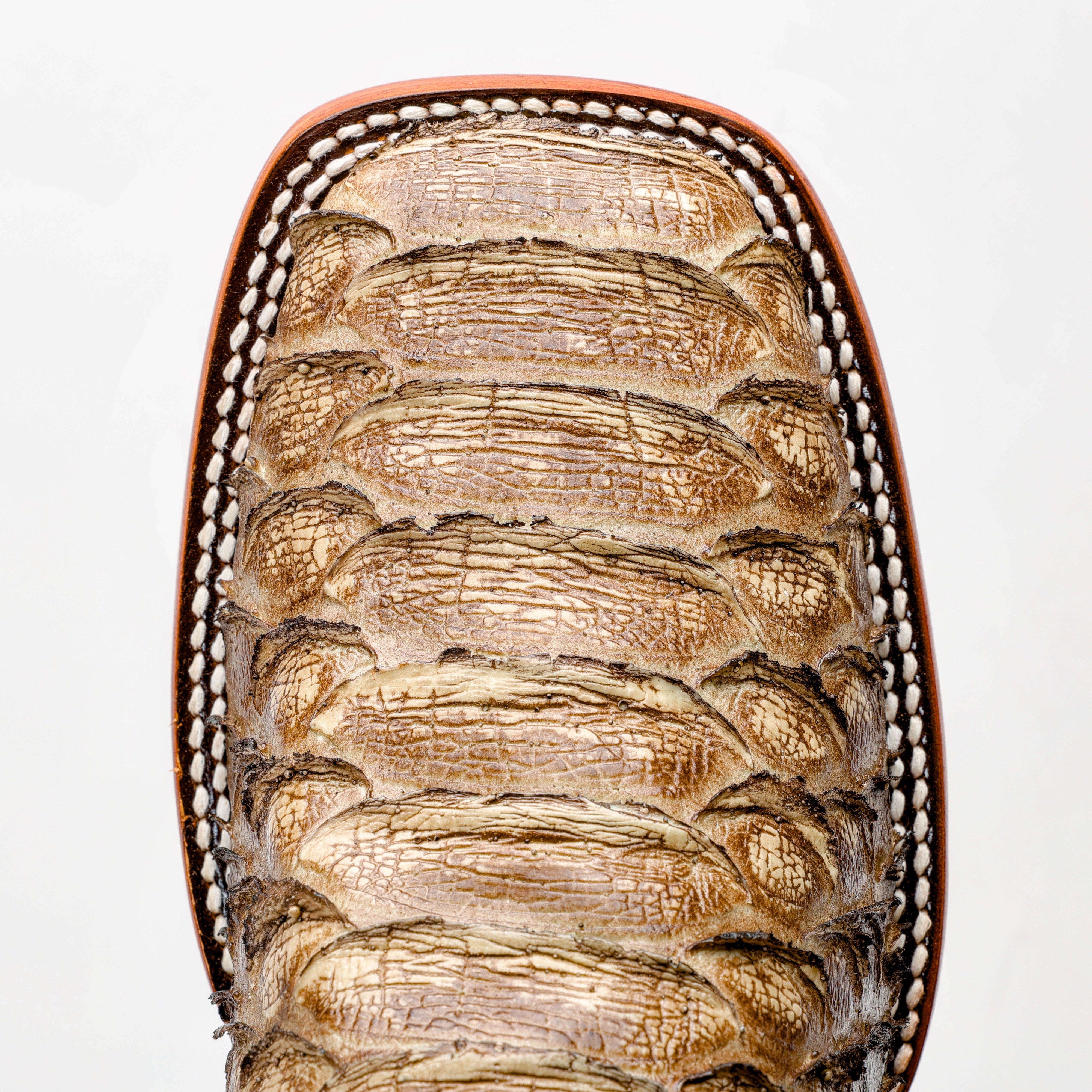 Rustic Desert Jumbo Python Leather Boots - Square Toe