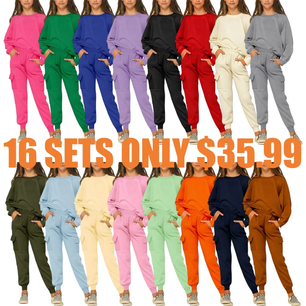 Kids Girls Sweatsuit Lounge sets