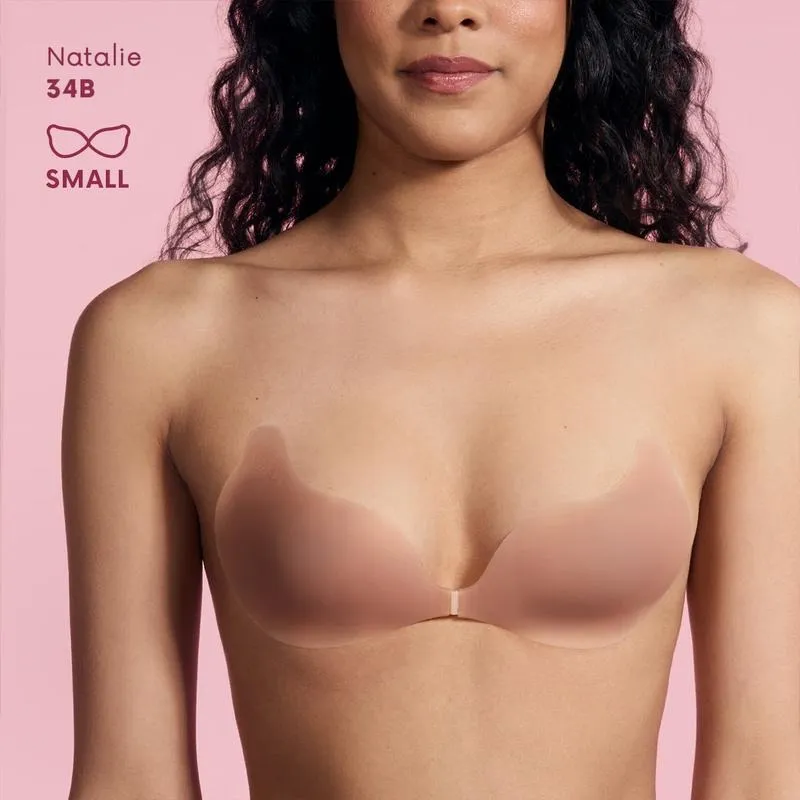 Seamless Sculpting Bra with Silicone Cups for Full Cleavage Reusable Matte Finish Ideal for Strapless