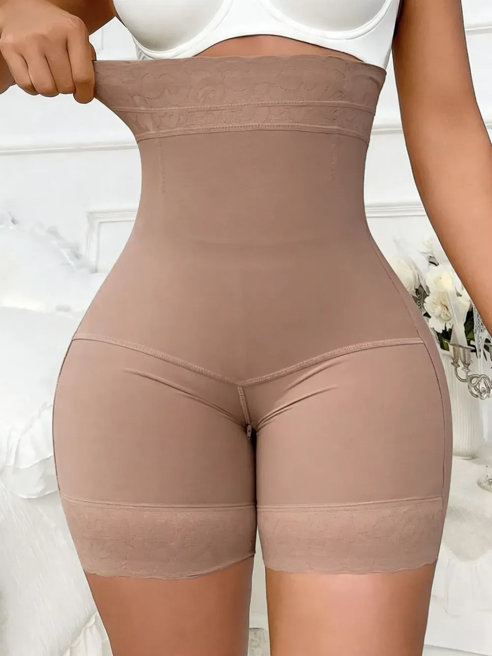 High Waist Shapewear Shorts, Fajas, Firm Control Girdle, Comfortable Shapewear Breathable Zipper