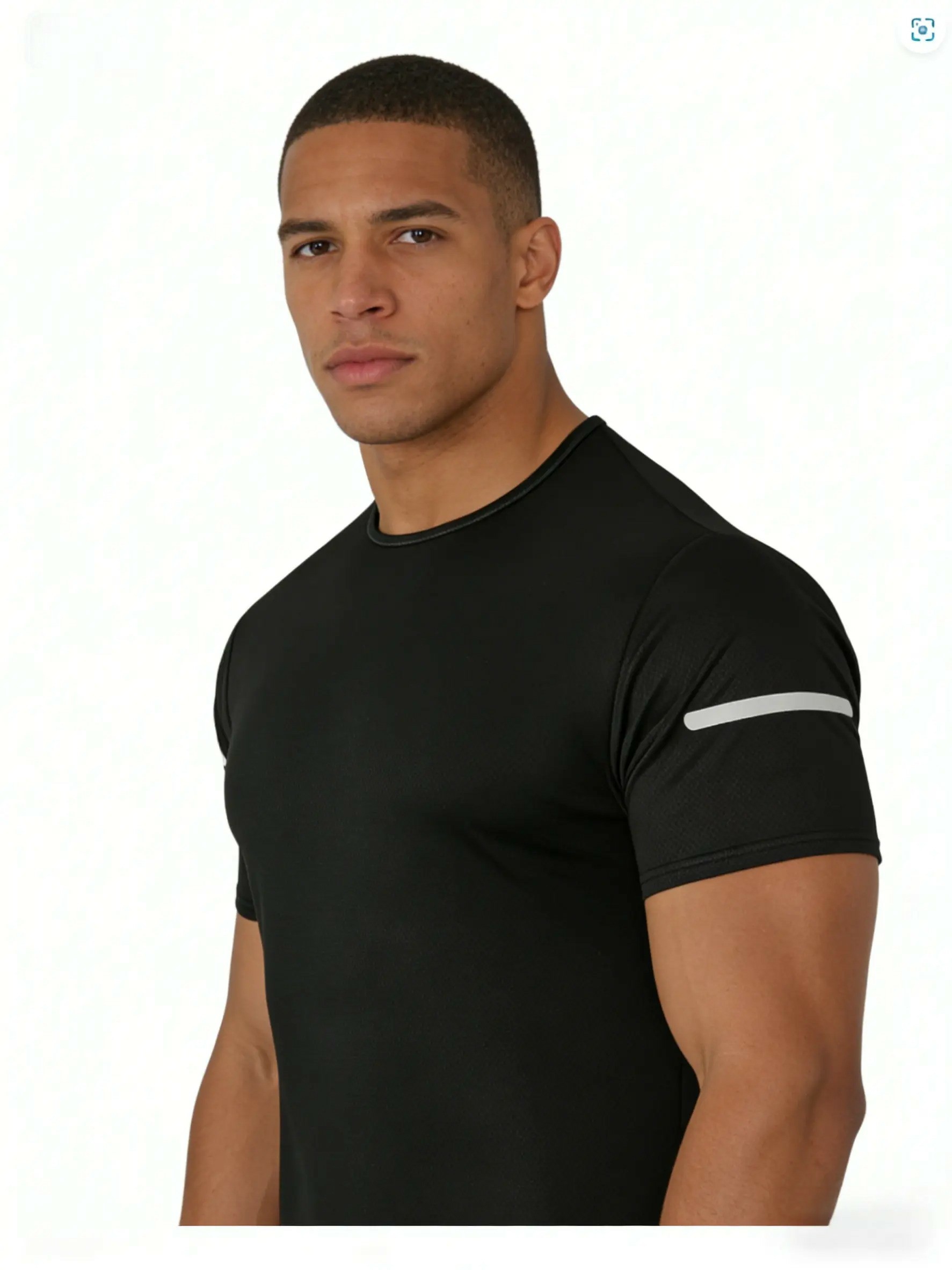 Men's Quick-Dry Reflective Stripe Performance T-Shirt