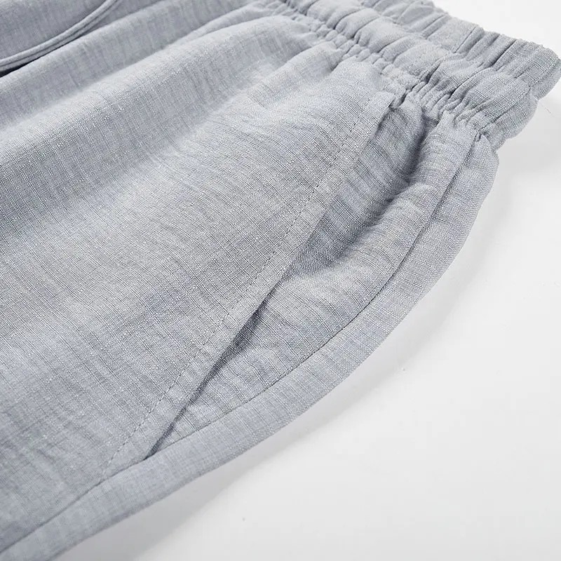 Men’s Premium Lyocell-Linen Straight-Leg Trousers - Breathable Summer Essential