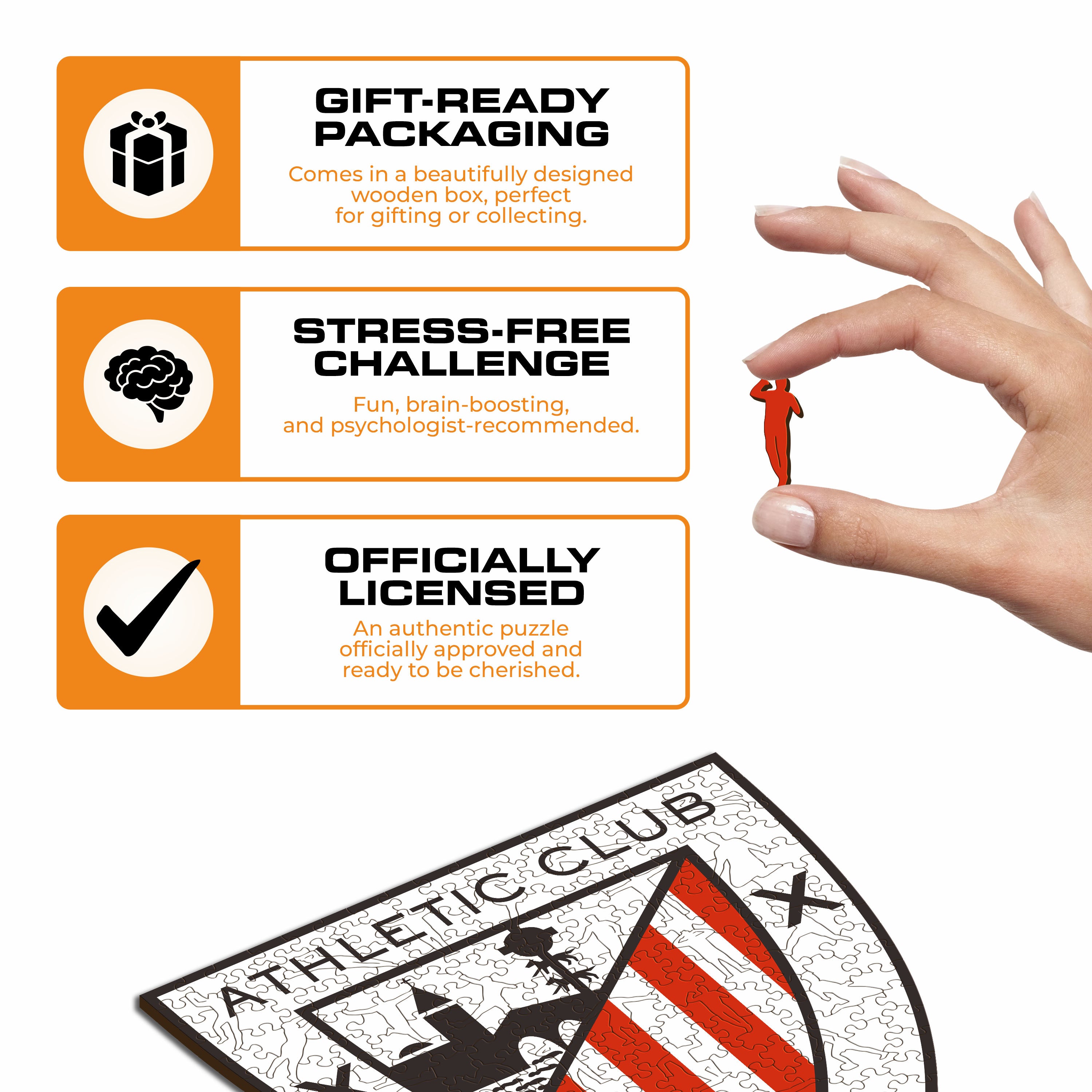 Athletic Club® Logo - Wooden Puzzle