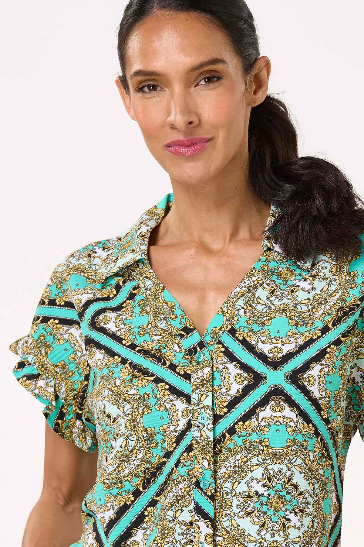 Gold Vine Medallion Shirt