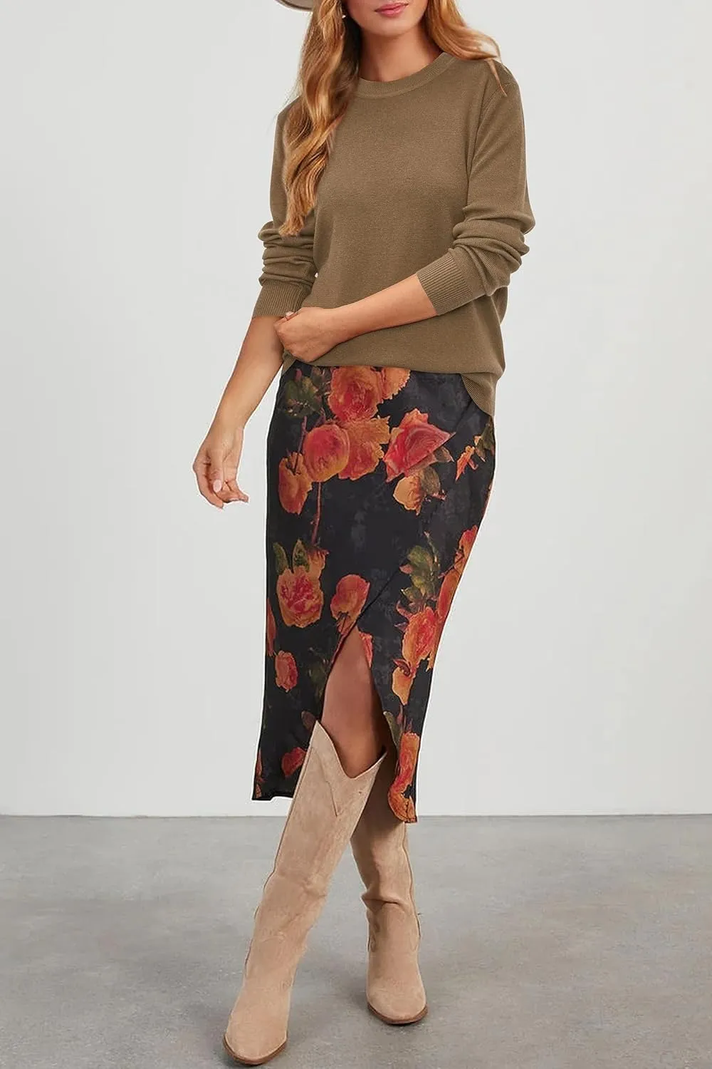 Women Fashion Wool Blend Sweater