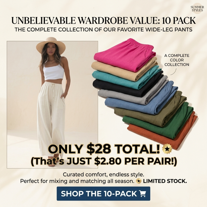 2026 Palazzo Pants for Women - Beach to Street Wide Leg + Pockets