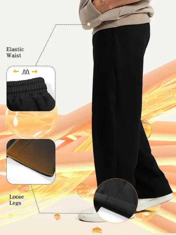 Men's thermal lined athletic pants