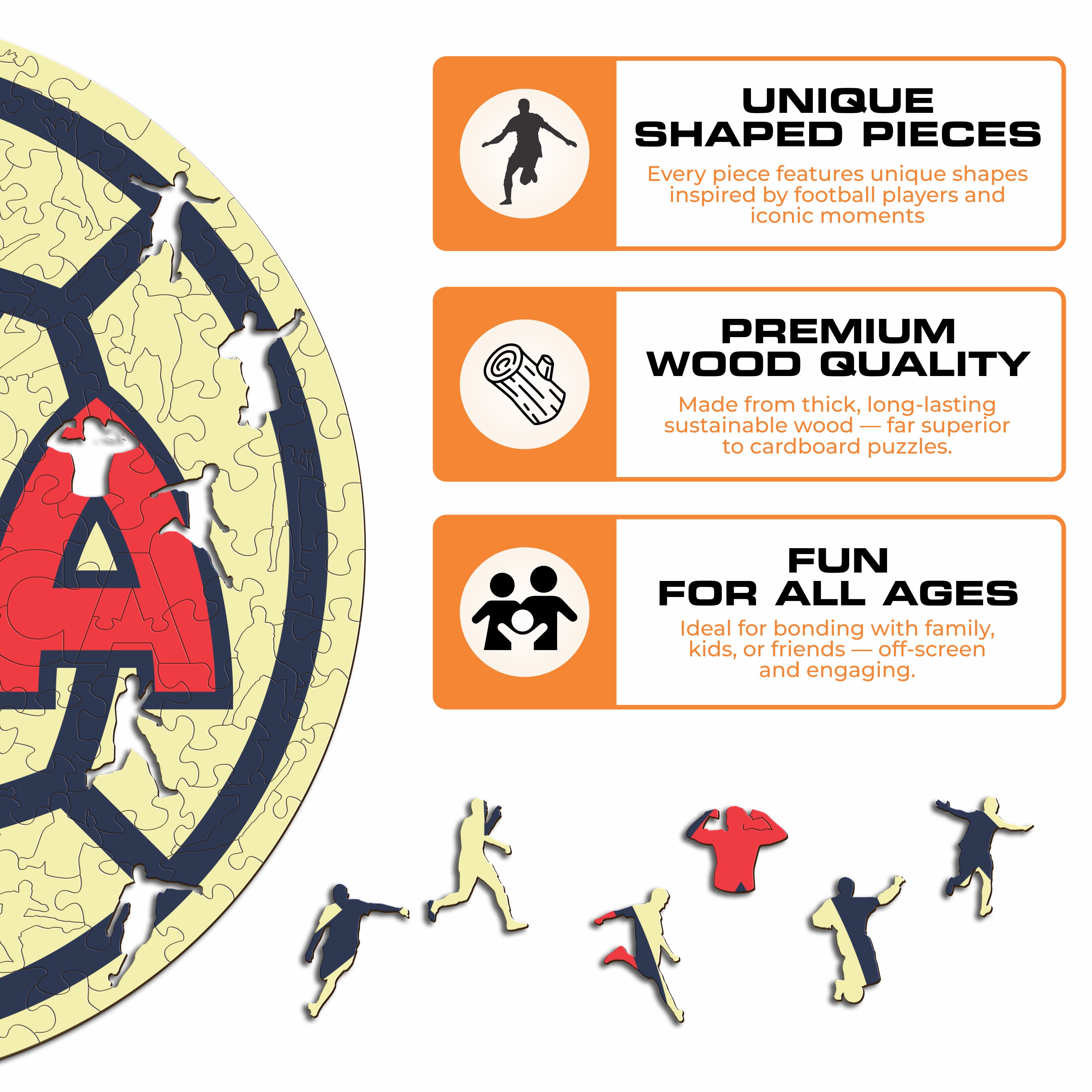 Club América® Logo - Wooden Puzzle