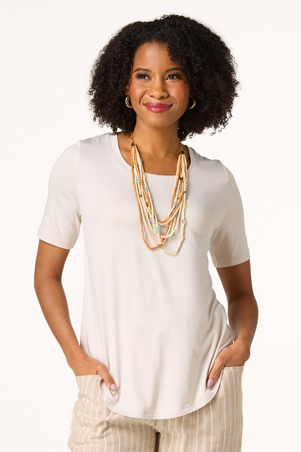 Solid Butter Knit Tee