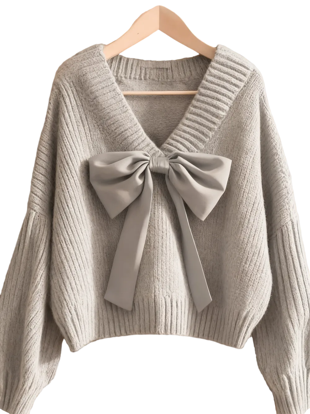 Women's Casual Bow Knit Sweater