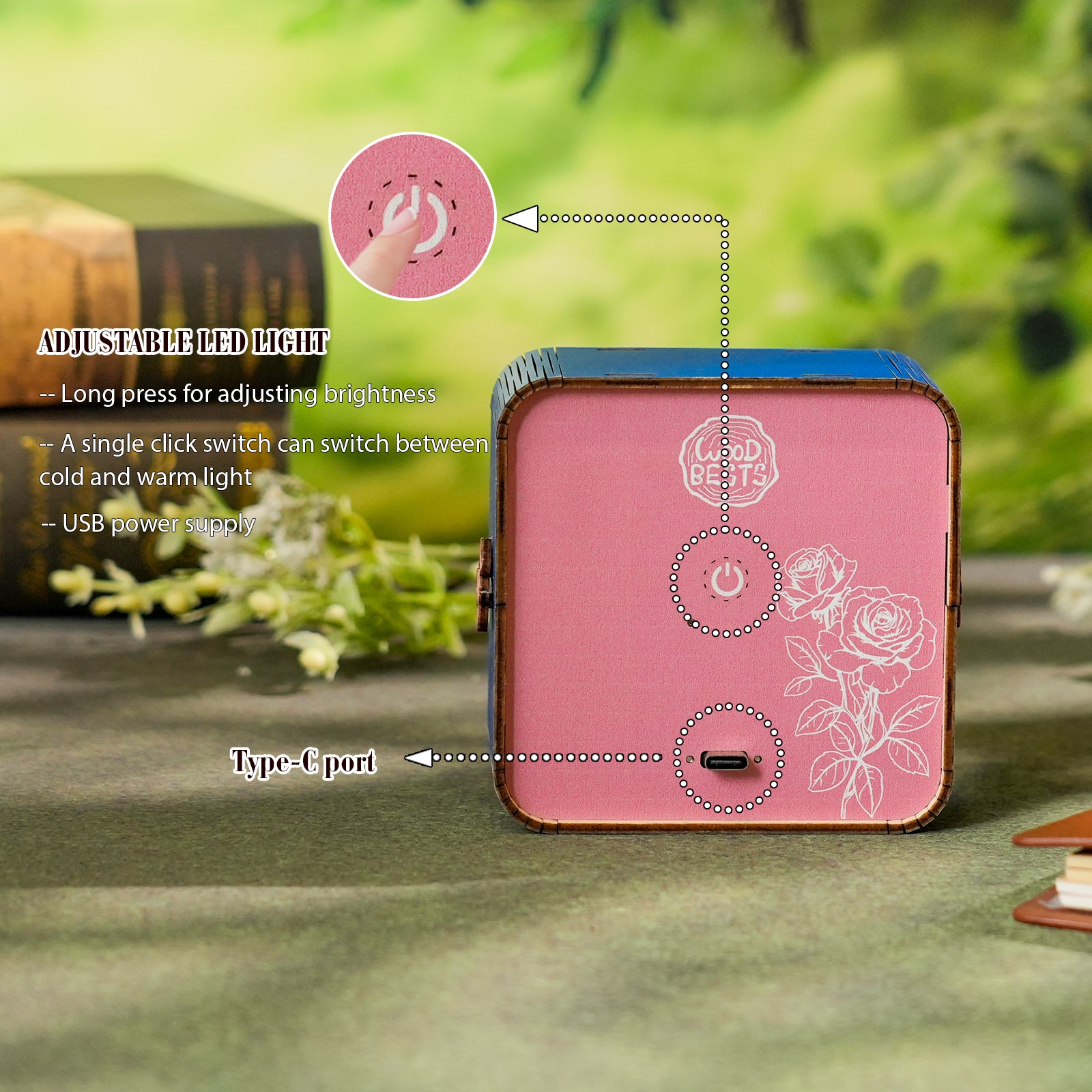 Blooming Story - 3D Wooden Puzzle Night Light