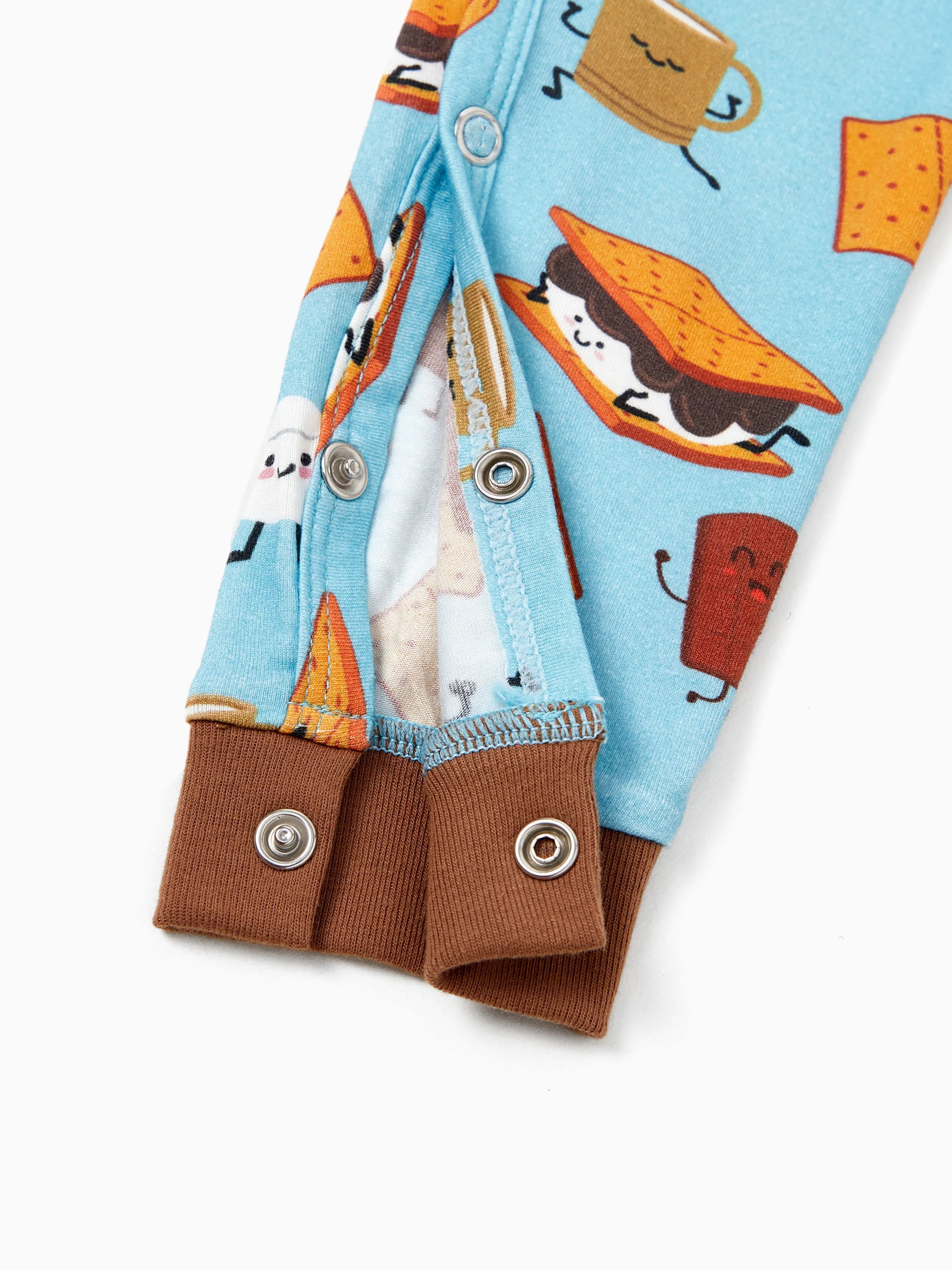 Bamboo Family PJs Cute Print Short Sleeve & Long Pants Sleepwear Matching Pajama set (Snug-Fitting for Children) Green