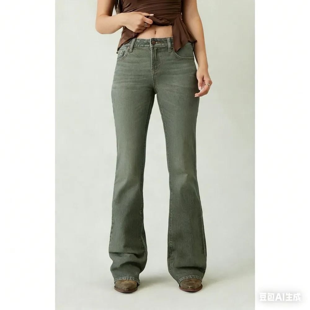 Women's Jade Low Rise Bootcut Jeans Stretch Dark Blue