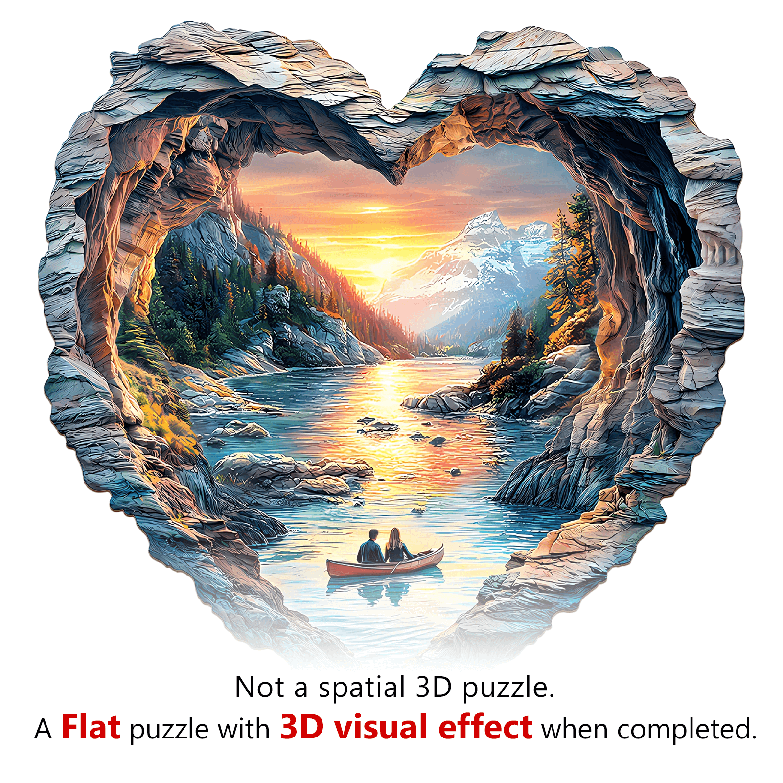3D Lake Louise Wooden Jigsaw Puzzle