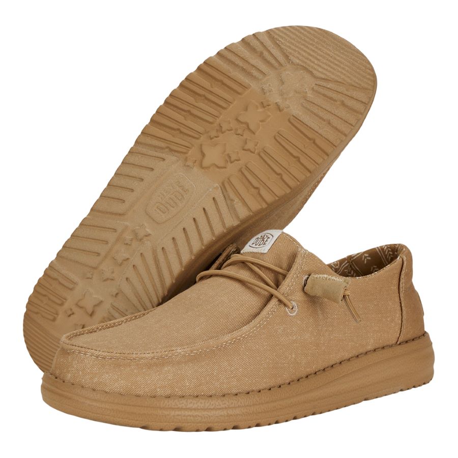 Wendy Stretch Canvas - Tan/Tan