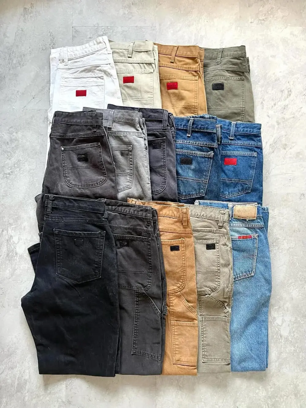 Mens 16-PACK Relaxed Fit Duck Carpenter Pants-Original 874® Work Pants