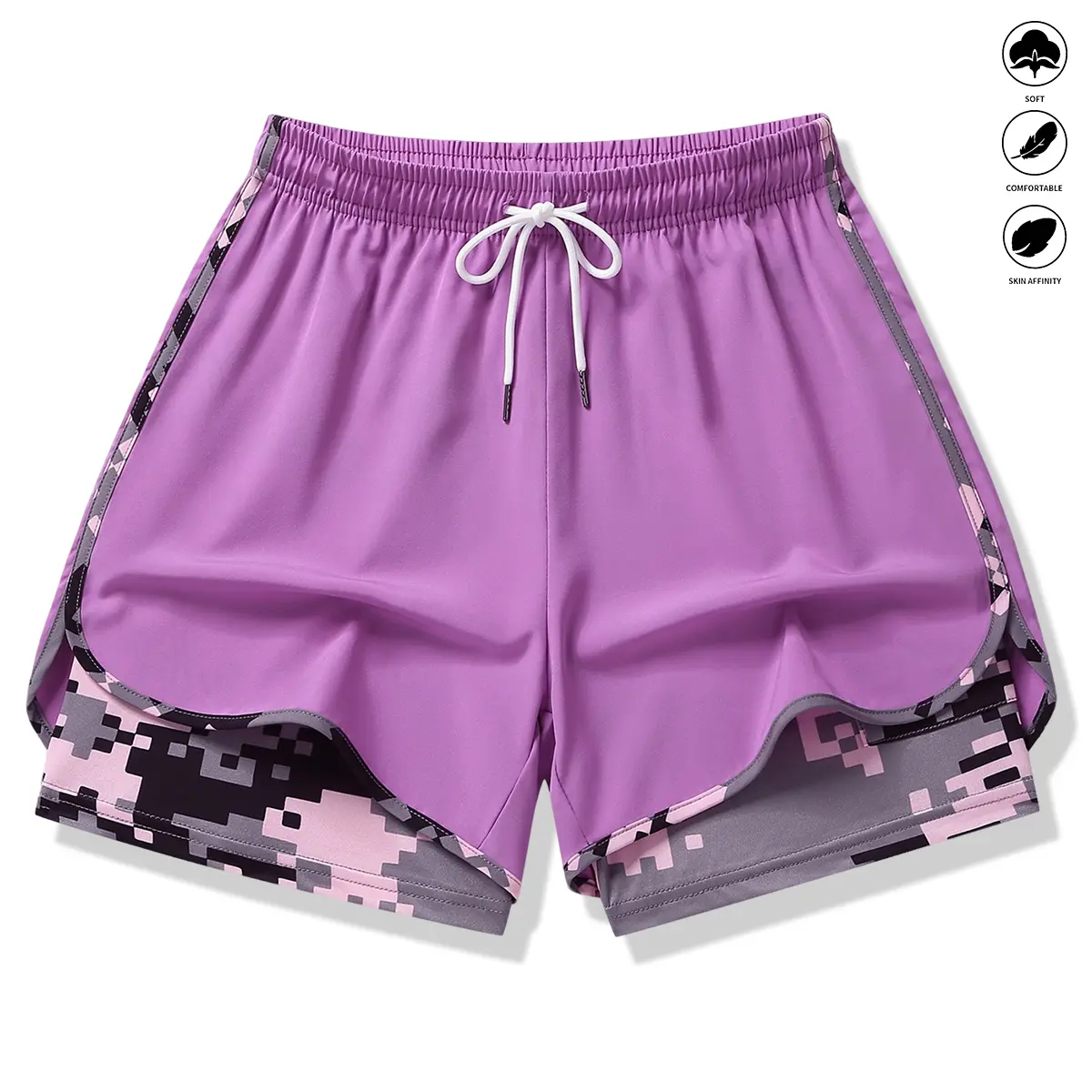 🔥6 SETS $24 Women’s Casual Athletic Shorts with Built-in Liner