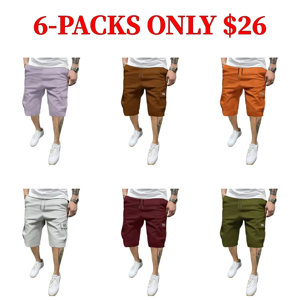 Men's shorts with slanted side pockets - versatile casual style