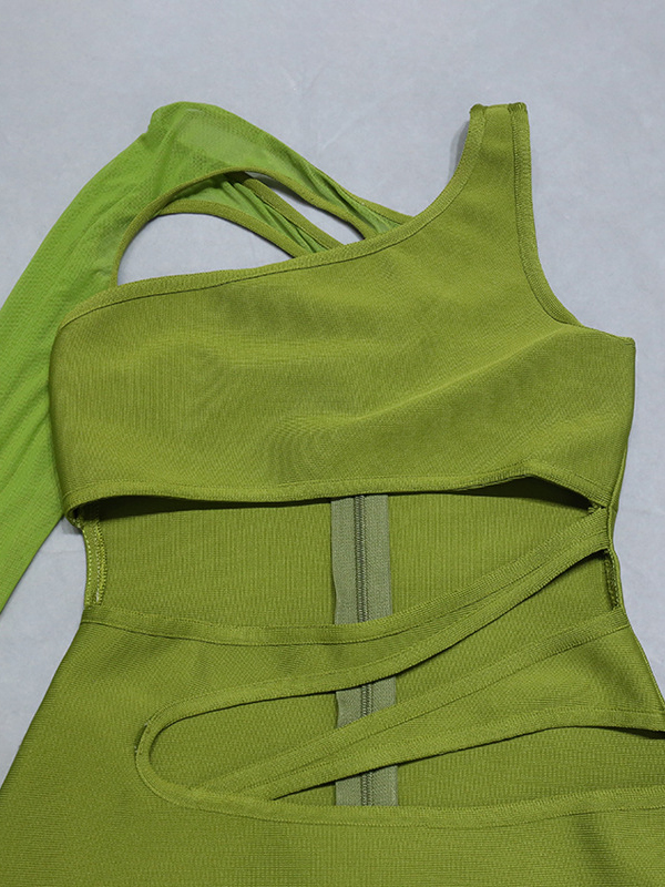 Casual Wrap Irregular Clipping Backless Solid Dress