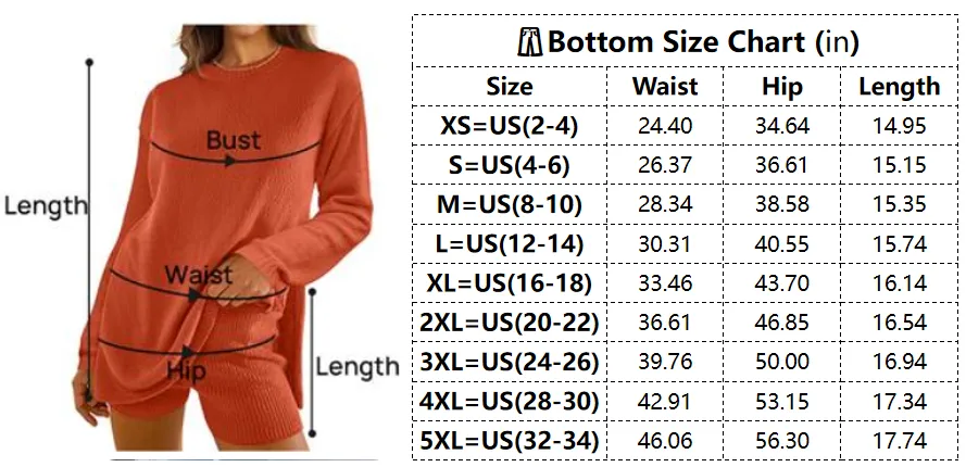 Women's Two Piece Sweater Lounge Sets