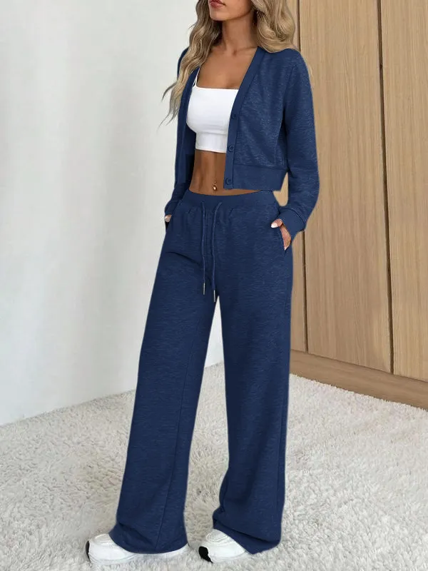 Women's Long Sleeve Jacket & Pants Set