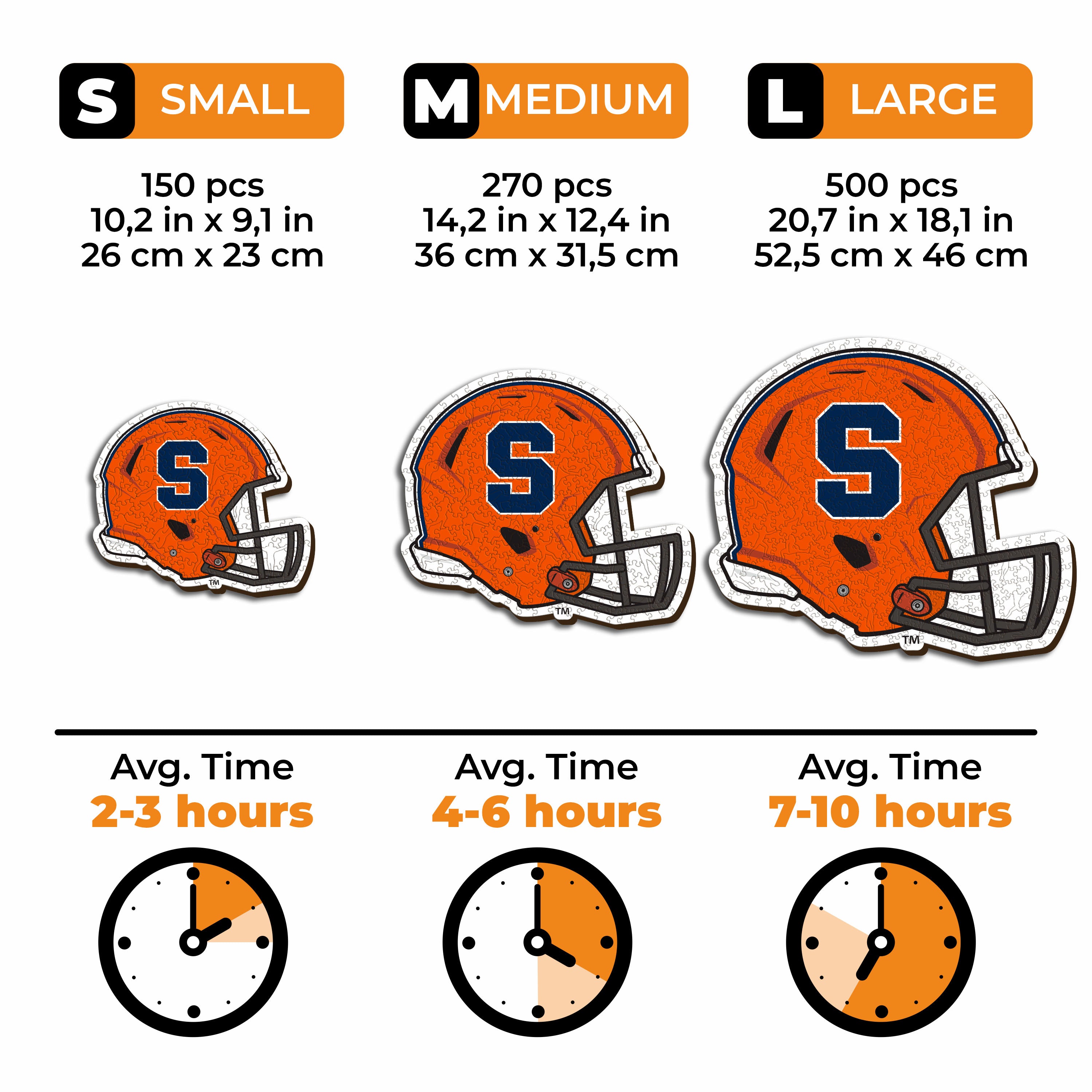 Syracuse University Helmet - Wooden Puzzle