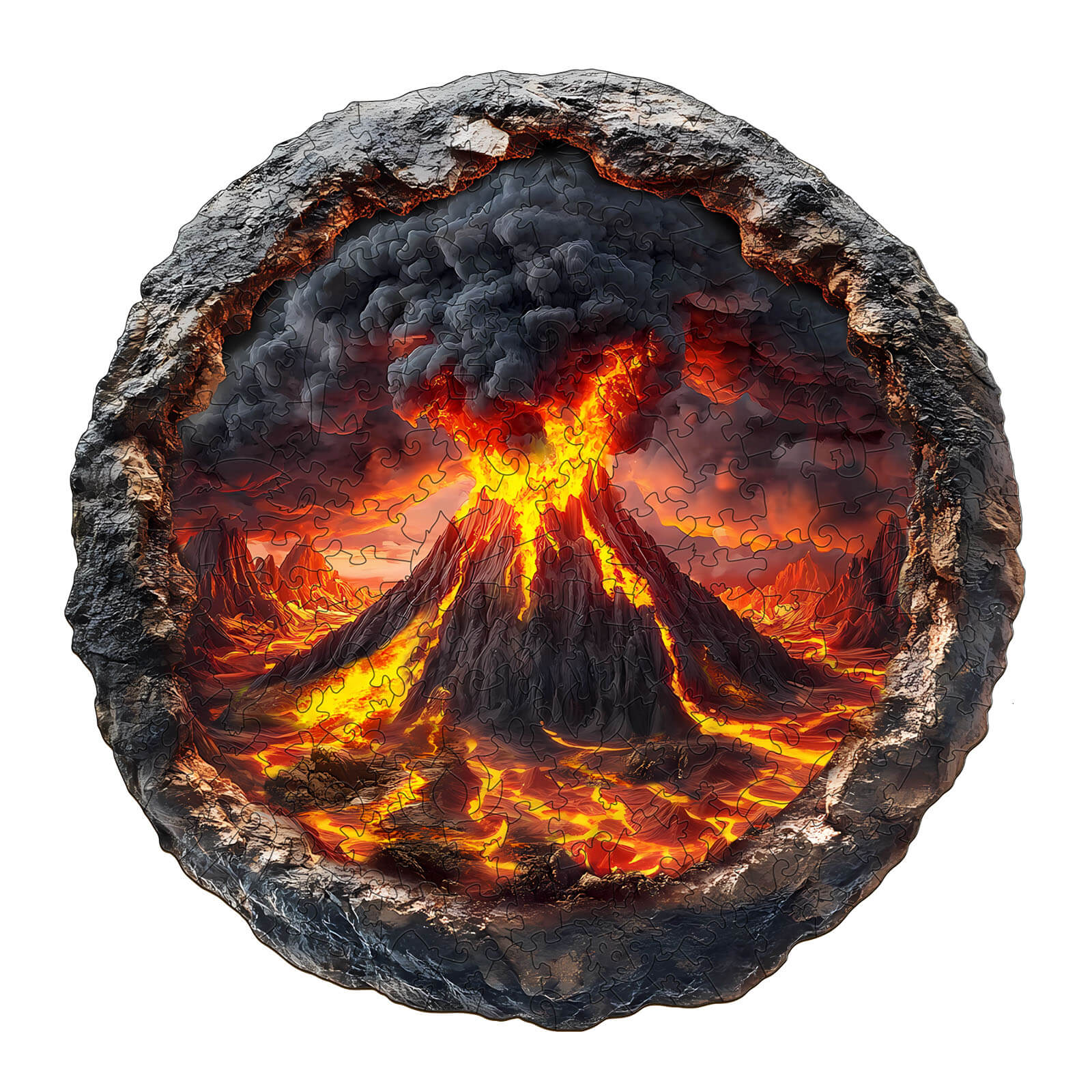 3D Volcanic Eruption Wooden Jigsaw Puzzle
