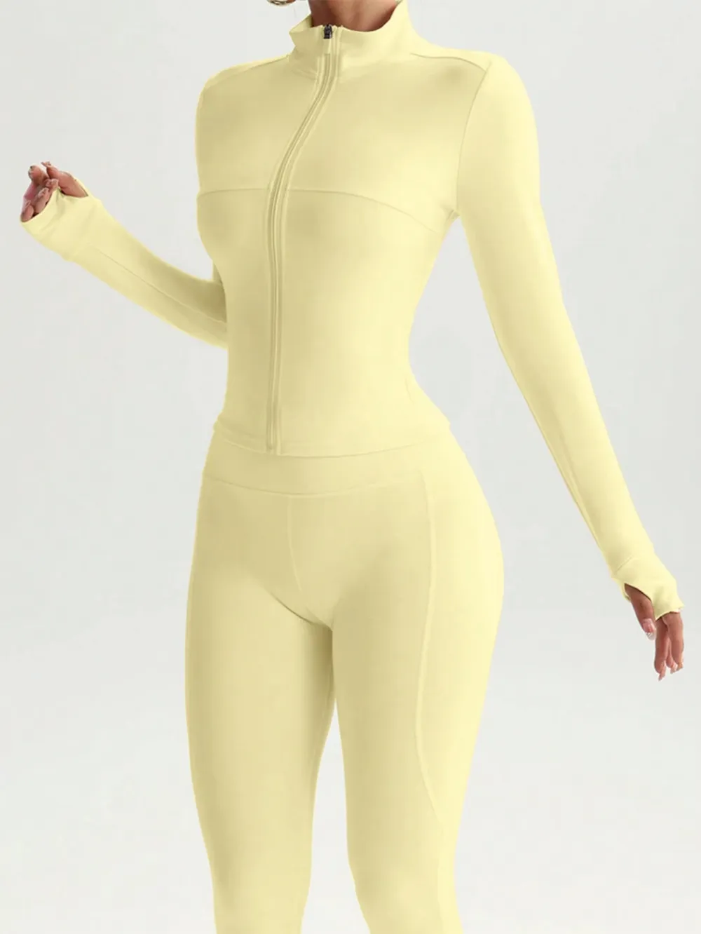 Women's Street Style 2-Piece Bodycon Activewear Set