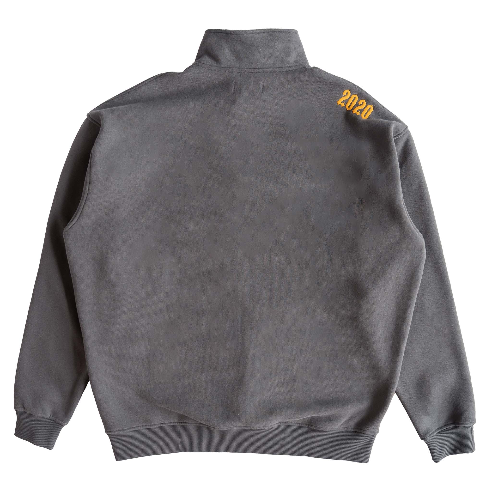 KILL CREW LUX QUARTER ZIP UP - GUNMETAL / GOLD