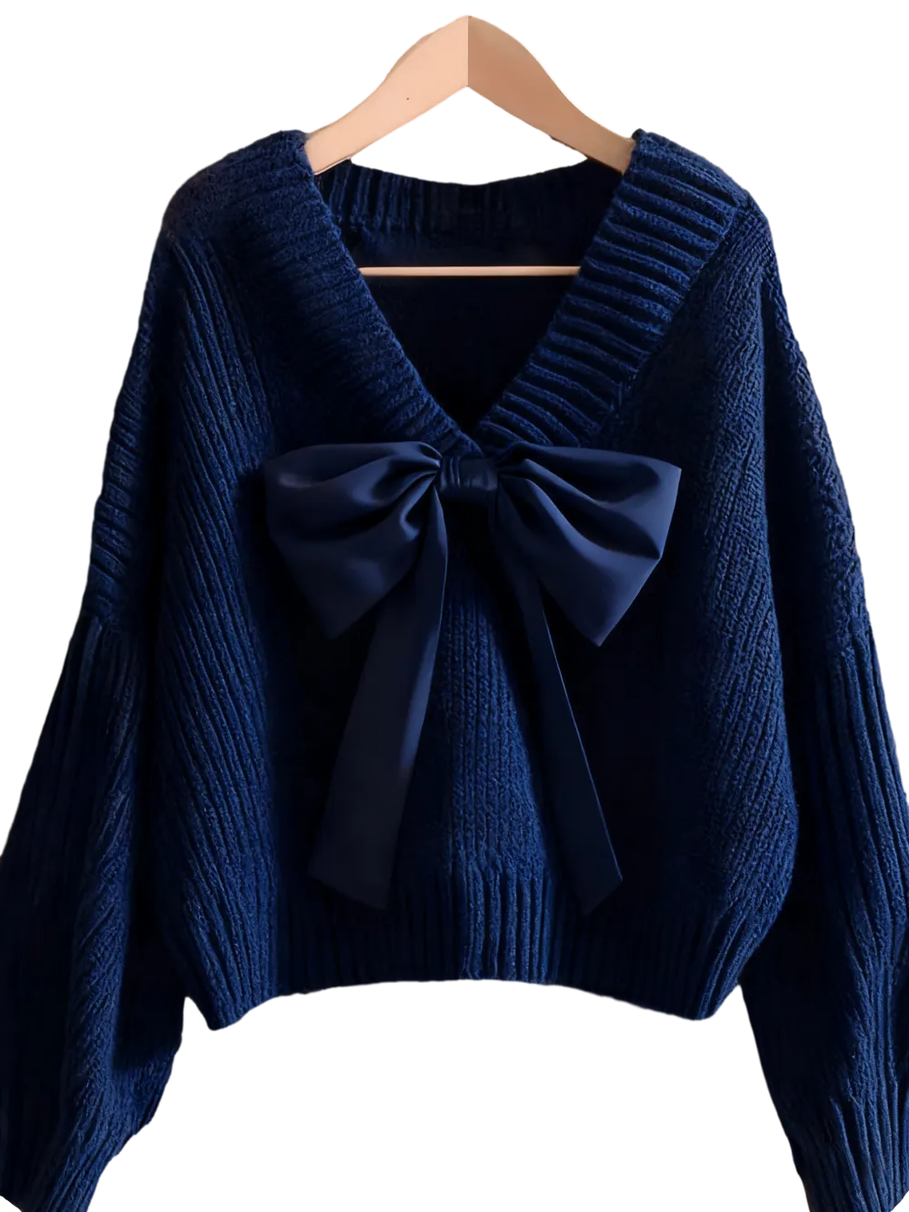 Women's Casual Bow Knit Sweater