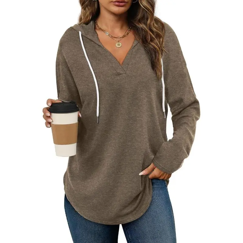 Women’s Pullover Sweatshirt – Long Sleeve, Loose Fit