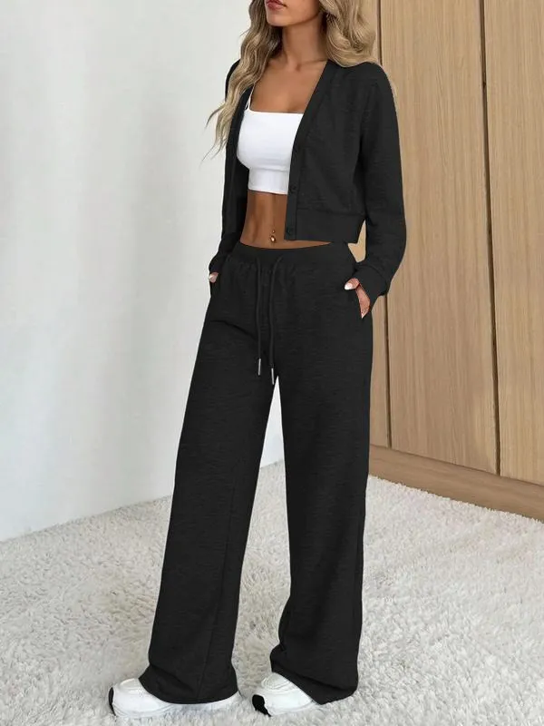 Women's Long Sleeve Jacket & Pants Set
