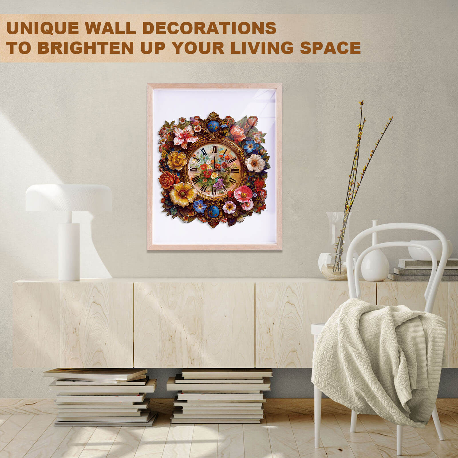 Floral Times  Wooden Jigsaw Puzzle