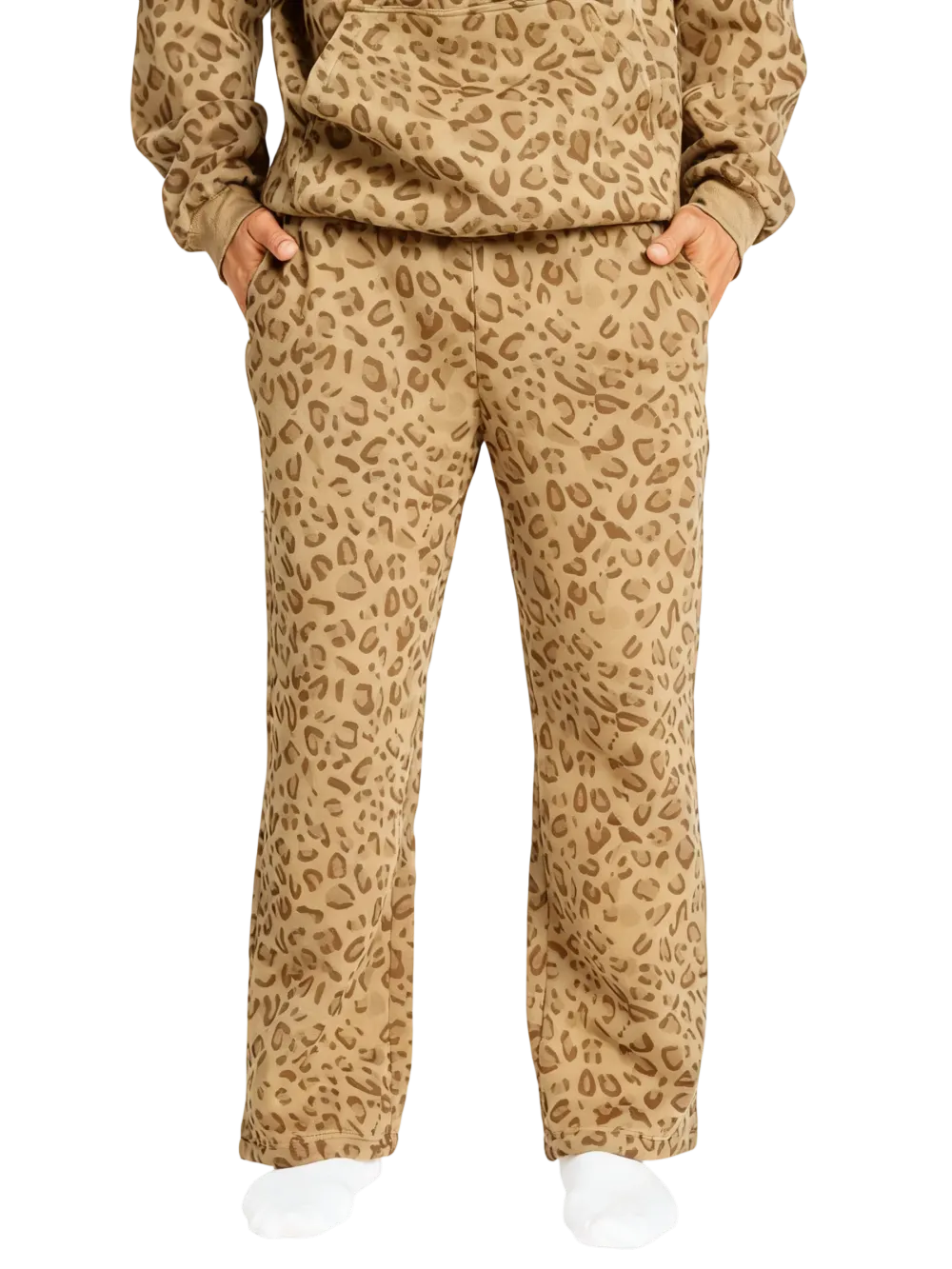 Leopard print unisex sweatpants