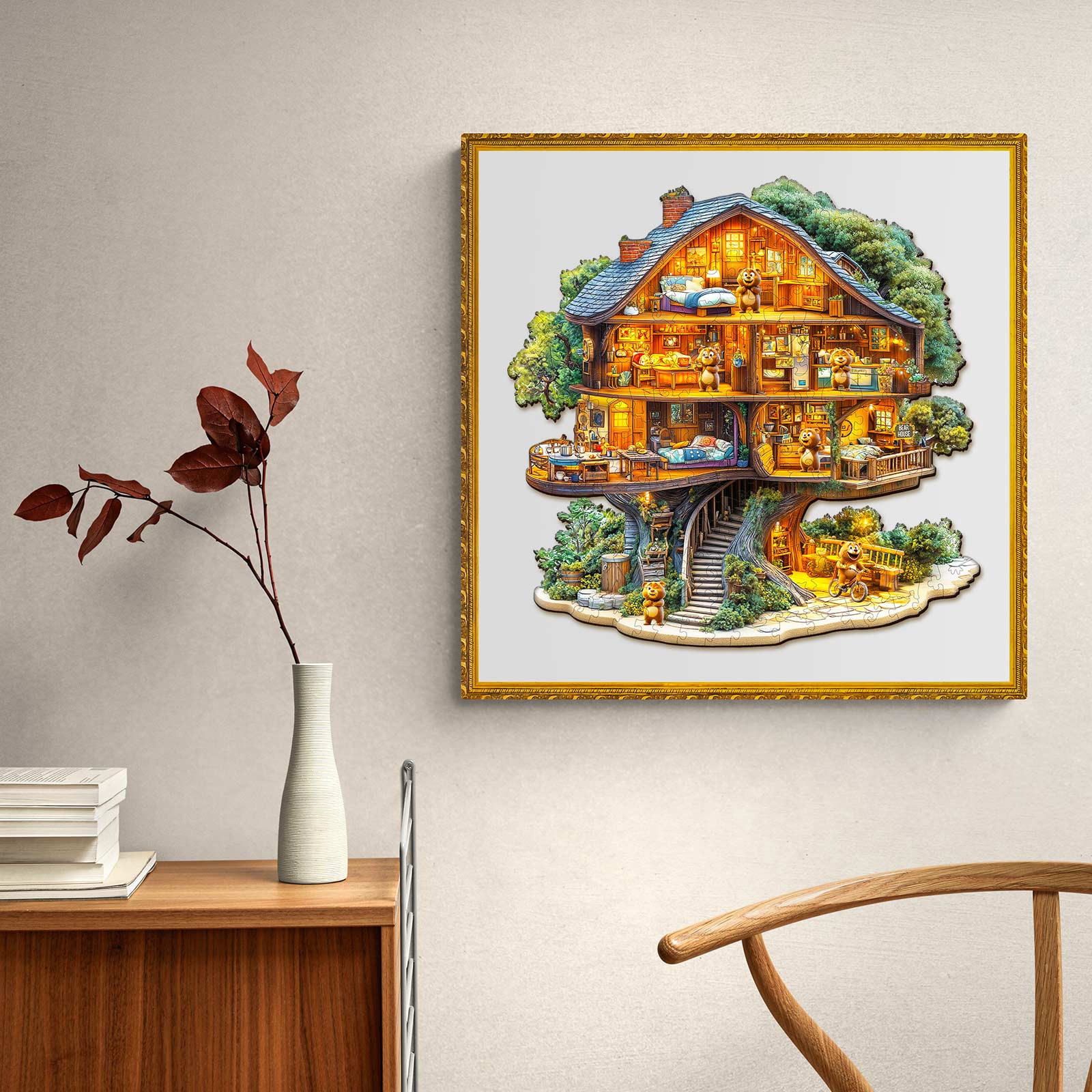 Bear House Wooden Jigsaw Puzzle