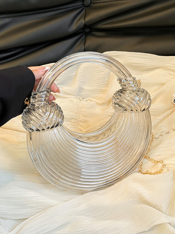 Chains Geometric Shiny Bags