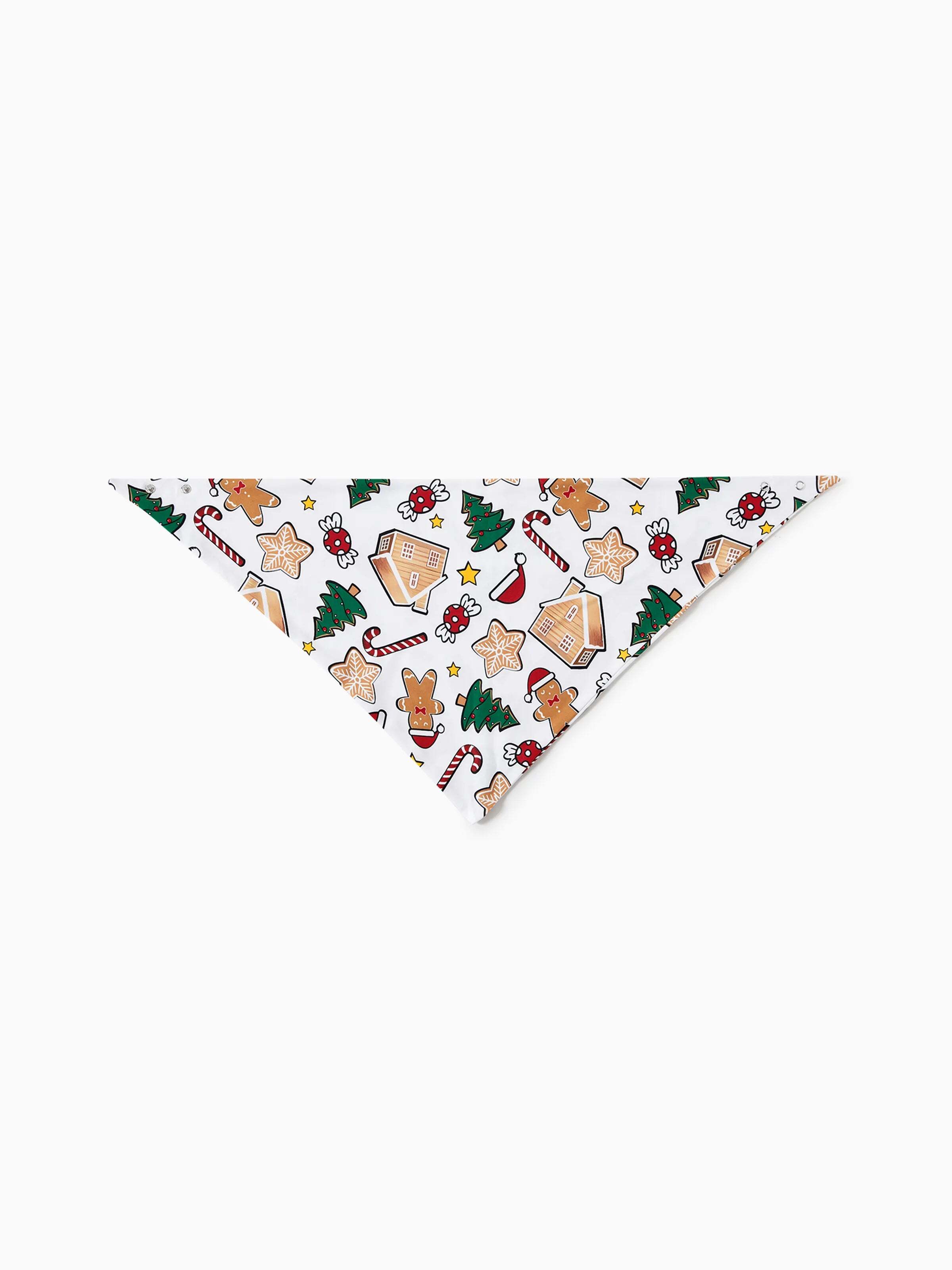 Gingerbread House Pajamas Matching Family Green Christmas PJs Sets with Christmas Socks Multi-color