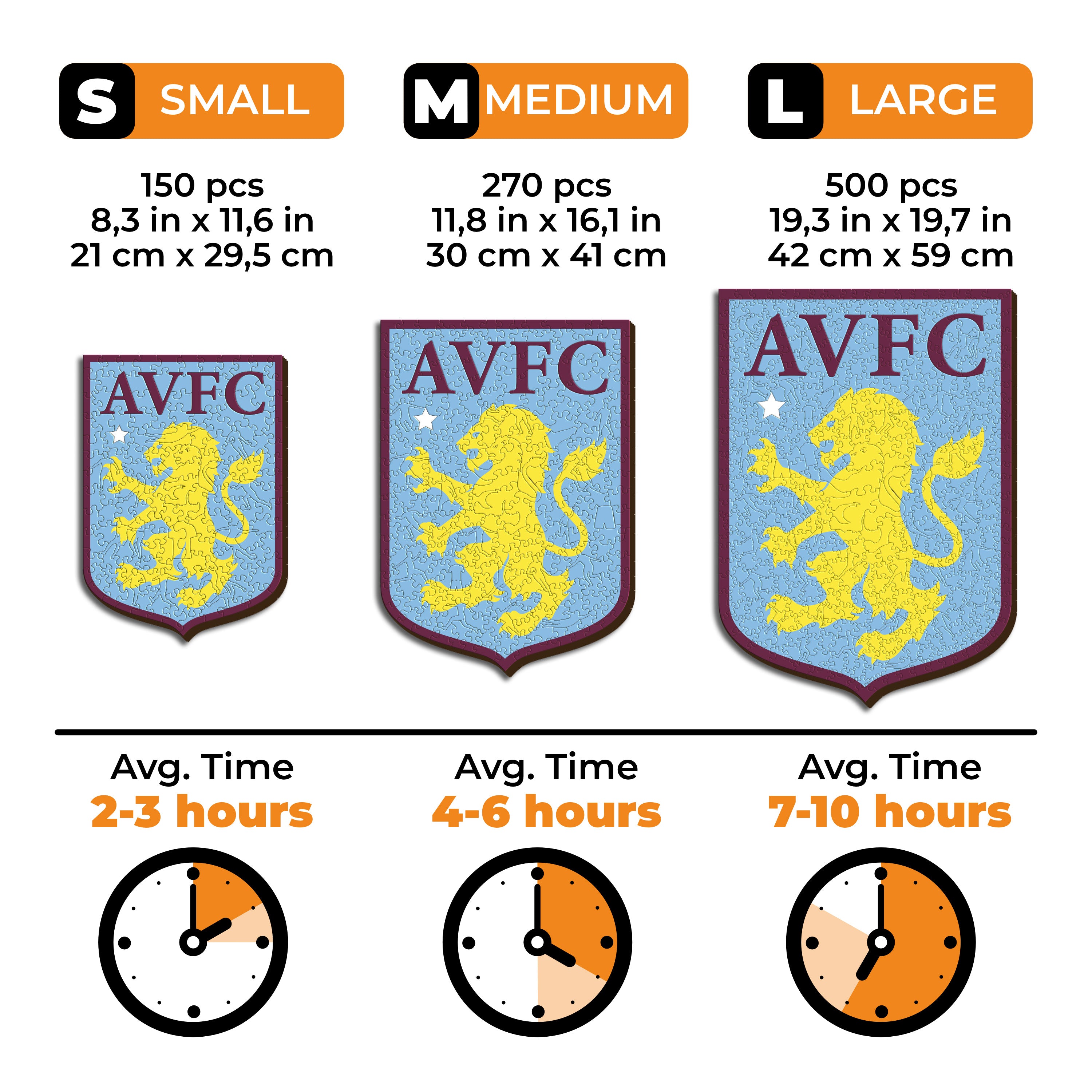 Aston Villa FC® Logo - Wooden Puzzle