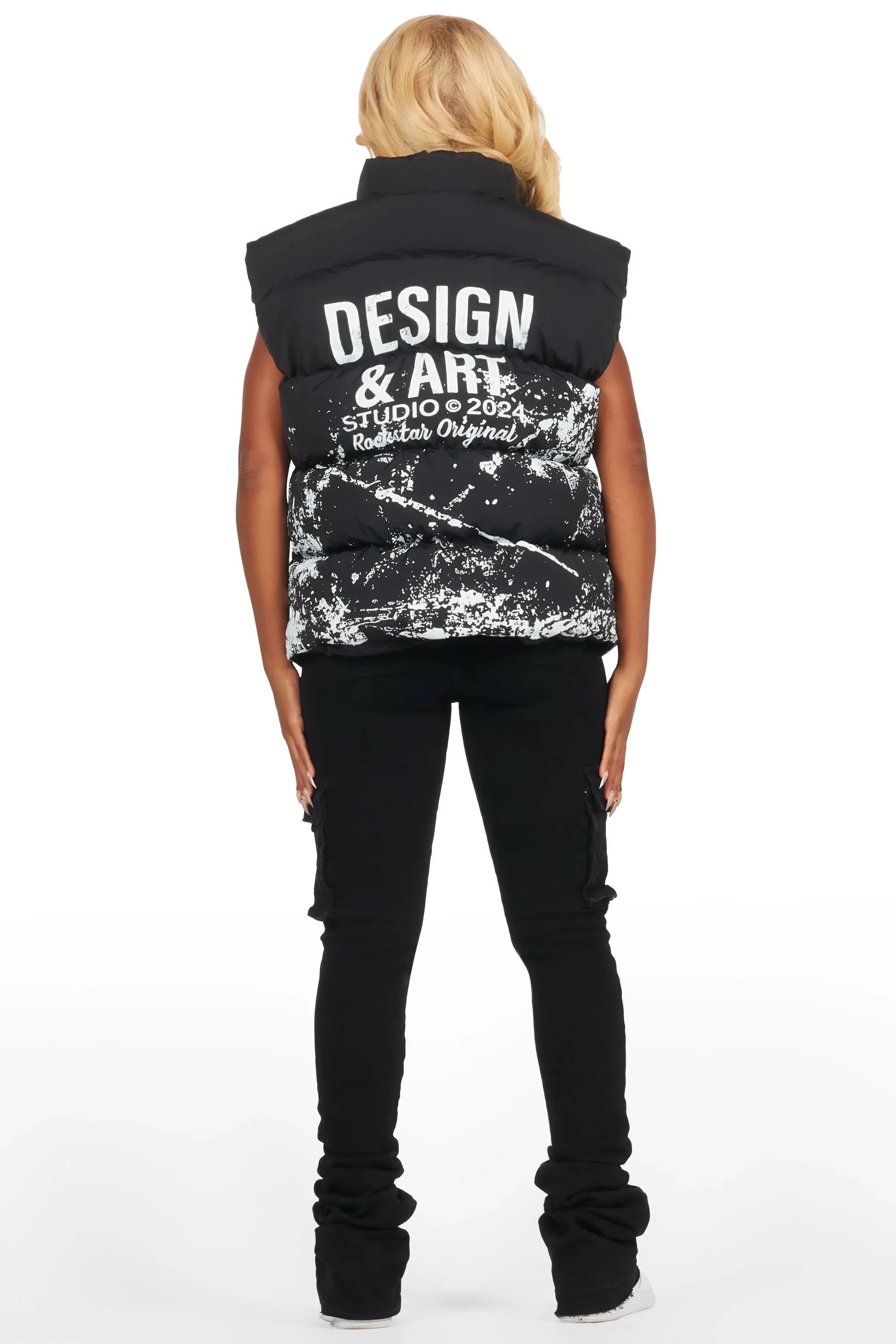 Lamanda Black Puffer Vest