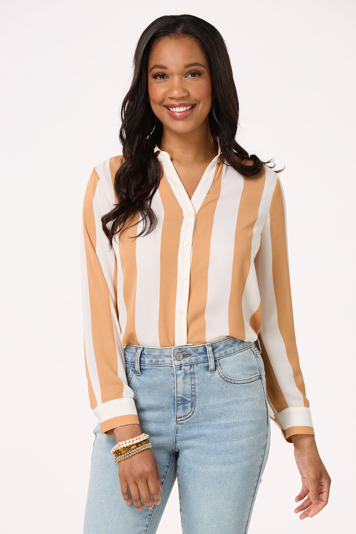 Tan Stripe Shirt