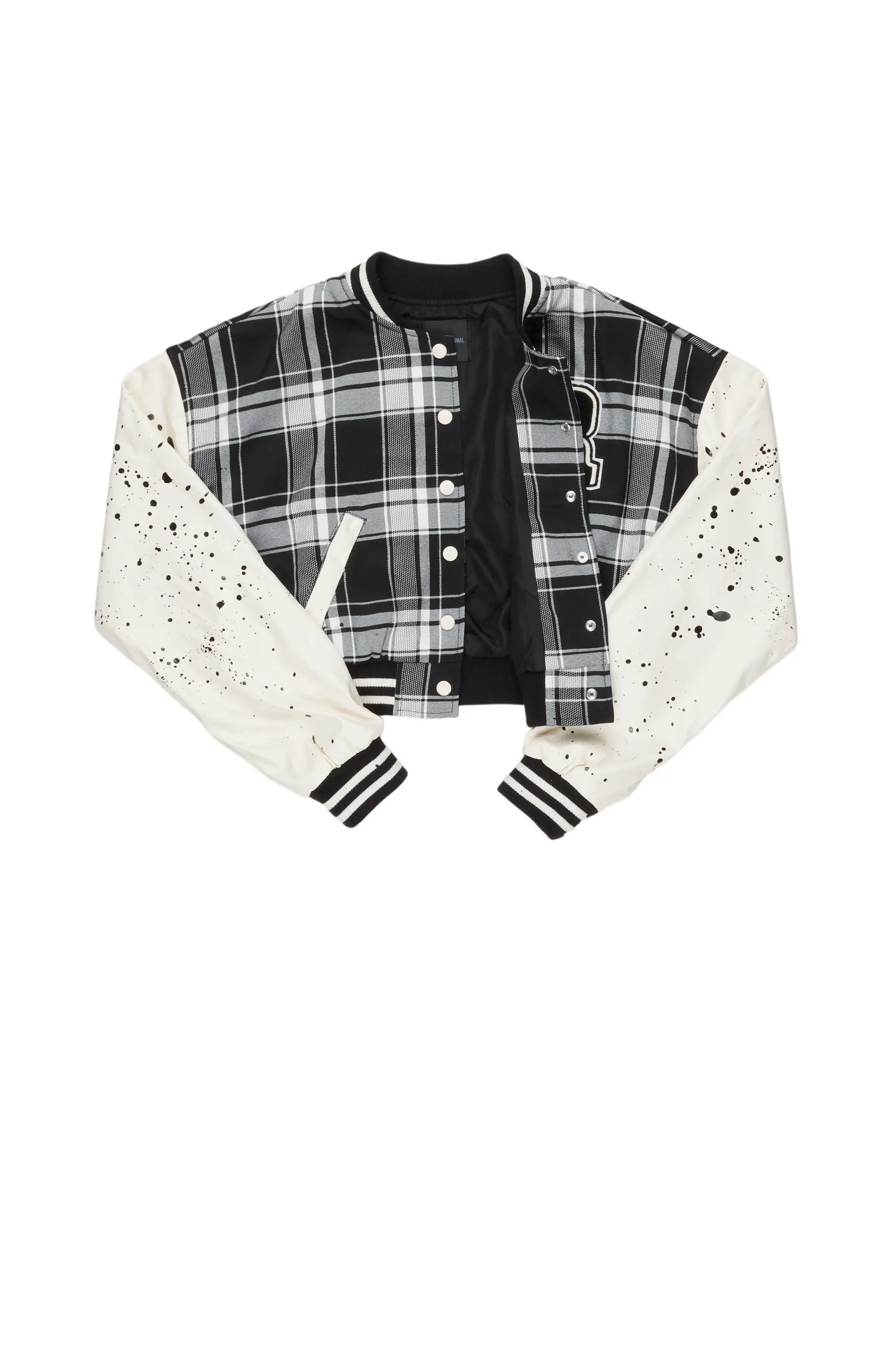 Essie Black Plaid Jacket