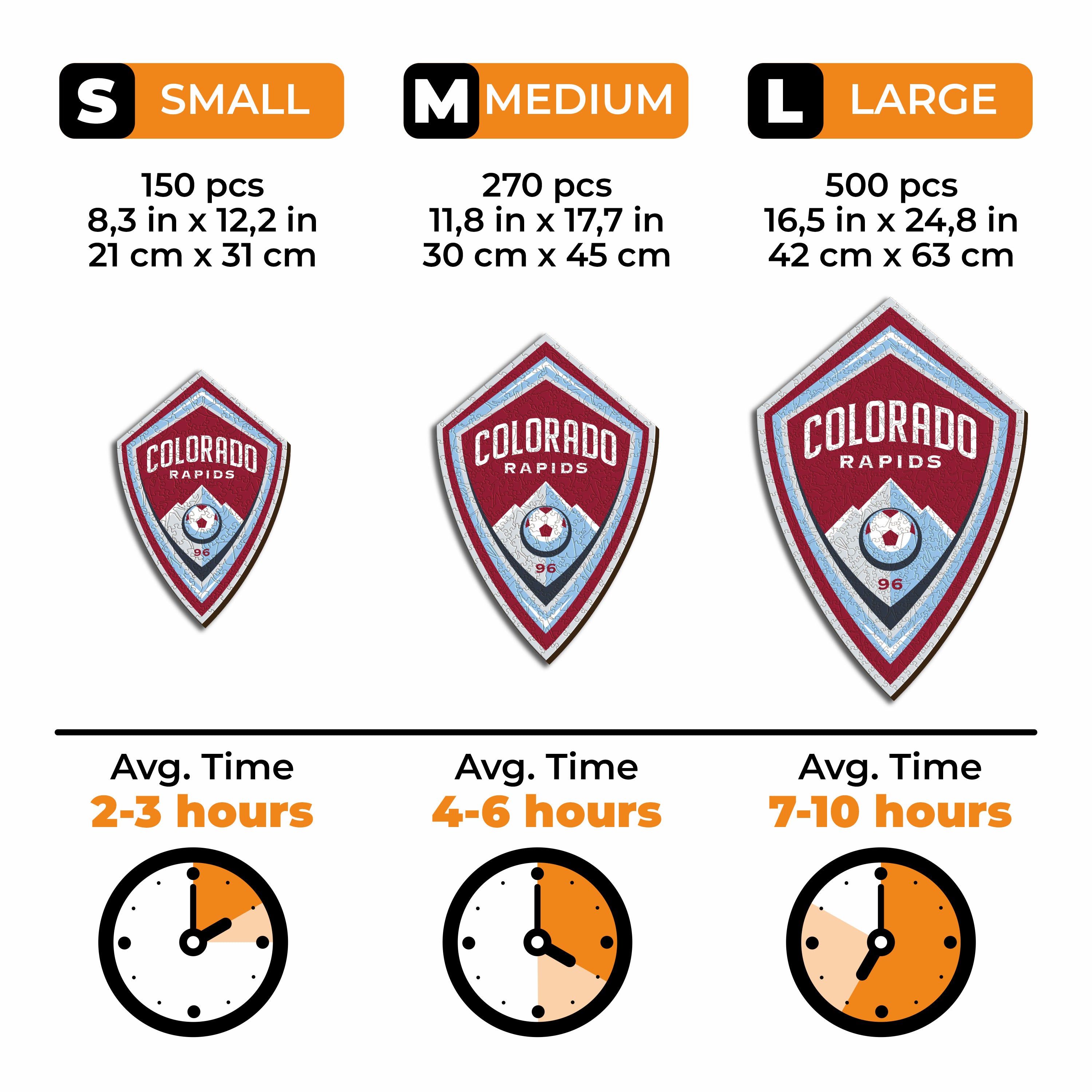 Colorado Rapids® Logo - Wooden Puzzle