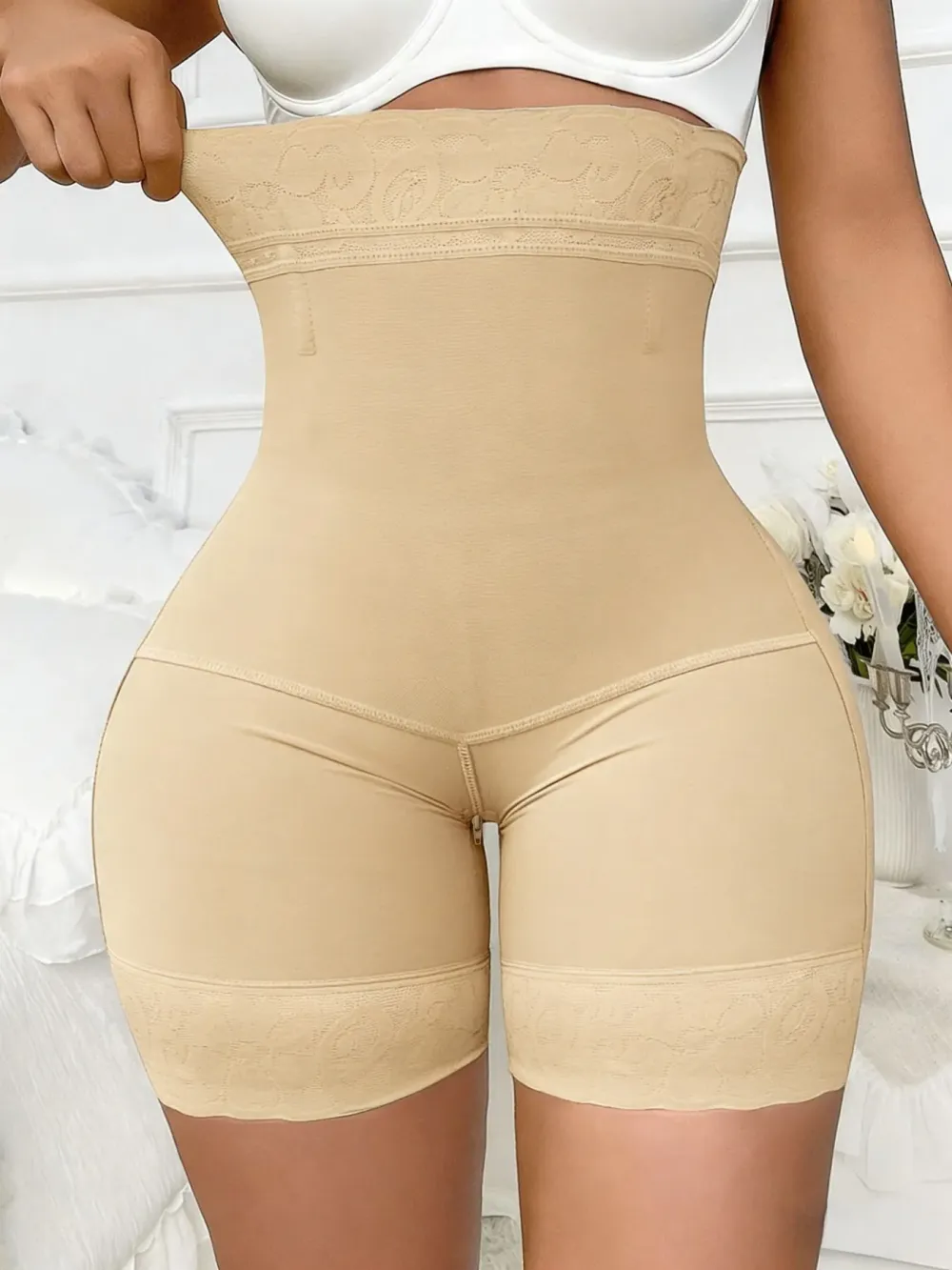 High-Waisted Shaping Shorts (Fajas) — Firm Control Shaper Shorts