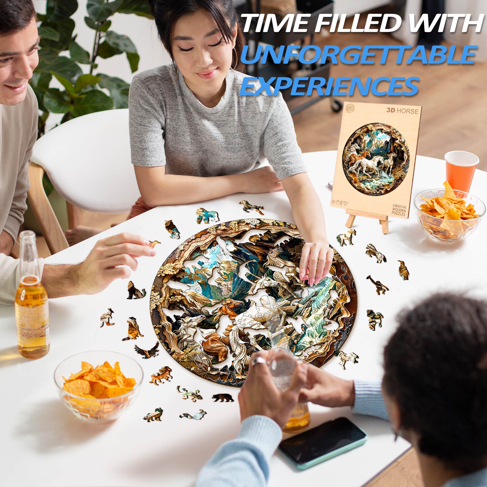 Winter Horse Wooden Jigsaw Puzzle