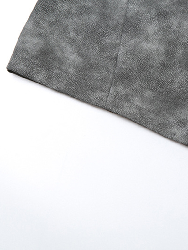 High-Waisted Split-Joint Zipper Loose Wide Leg Trousers Pants